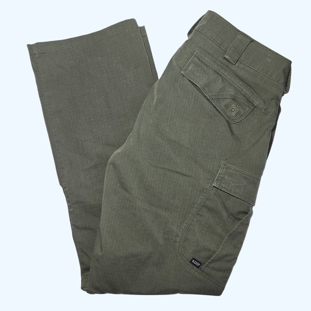 5.11 Tactical Stryke Cargo Pants Olive Green Ripstop Womens 10 Regular Utility